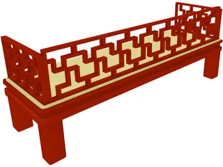 Bench 3D Model preview