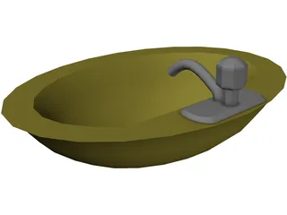 Sink Bathroom 3D Model preview