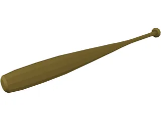 Baseball Bat 3D Model preview