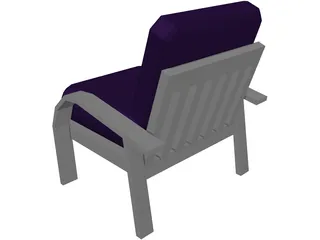 Chair Lounge 3D Model preview