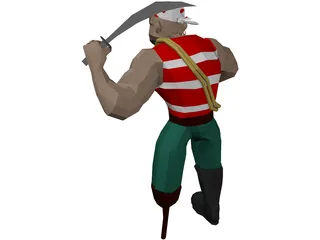 Pirate 3D Model preview