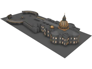 St. Peter's Basilica 3D Model preview