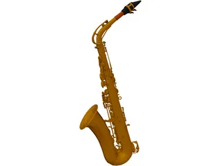 Saxophone 3D Model preview