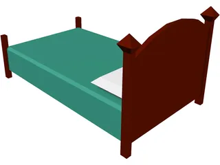 Bed 3D Model preview