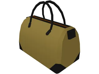 Duffel Sports Bag 3D Model preview