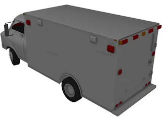 Ambulance Classic 3D Model preview