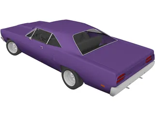 Plymouth Road Runner (1970) 3D Model preview
