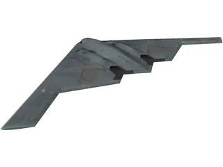 B2 Stealth Bomber 3D Model preview