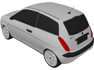 Lancia Ypsilon (2003) 3D Model preview