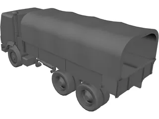 Kamaz Russian Army Truck 3D Model preview
