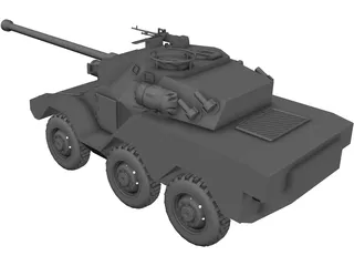 ERC-90 Recon Tank 3D Model preview