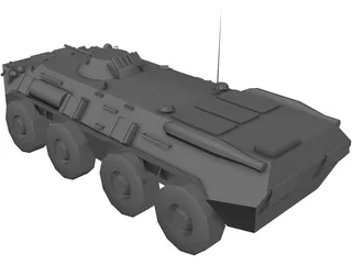 BTR-80 Armored Personnell Carrier 3D Model preview