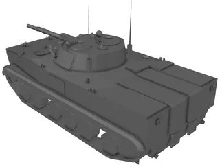 BMP-3 Infantry Fighting Vehicle 3D Model preview