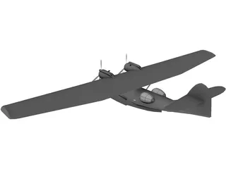 Amphibious Aircraft 3D Model preview
