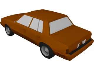 Plymouth Reliant (1985) 3D Model preview