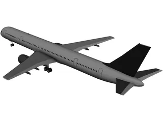 Boeing 757-300 3D Model preview