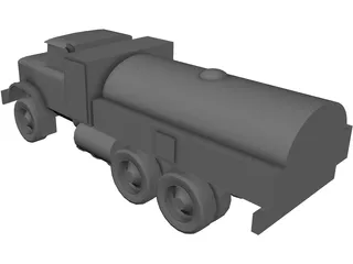 ZIL-131 Fuel Truck 3D Model preview