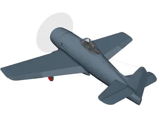 F8F-2 Bearcat 3D Model preview