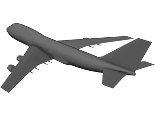 Boeing 747-200 3D Model preview