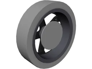 Wheel Enkei RZ5 3D Model preview