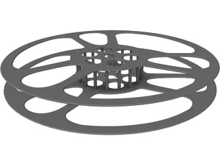 Reel Spool 3D Model preview