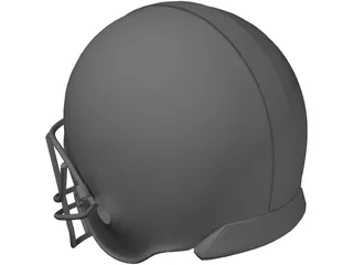 Football Helmet 3D Model preview