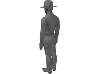 Cowboy 3D Model preview