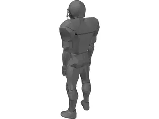 Football Player 3D Model preview