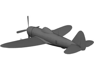 Republic P-47D Thunderbolt 3D Model preview