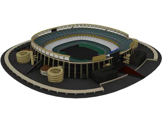 San Diego Stadium 3D Model preview