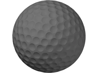 Golf Ball 3D Model preview
