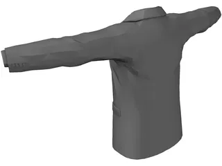 Shirt Tie and Suitcoat 3D Model preview