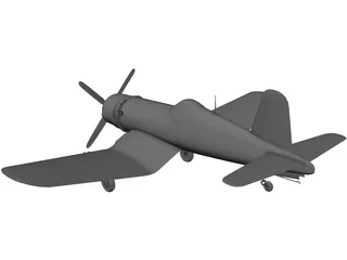 F4U-5 Corsair 3D Model preview
