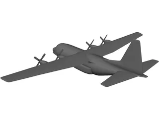 Lockheed C-130 Hercules 3D Model preview