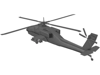 Boeing AH-64 Apache 3D Model preview