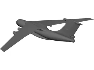 Ilyushin IL-76 Candid 3D Model preview