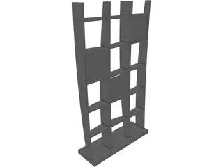 Bookcase 3D Model preview