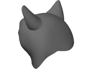 Cat Head 3D Model preview