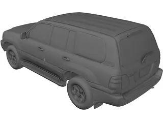 Toyota Land Cruiser (1998) 3D Model preview