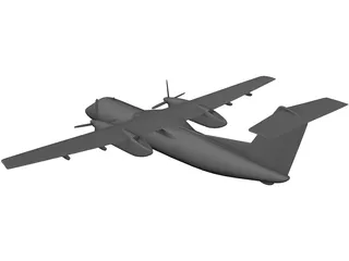 de Havilland Canada DHC-8 3D Model preview