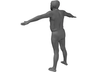 Man Old 3D Model preview