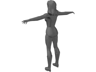 Heroine 3D Model preview