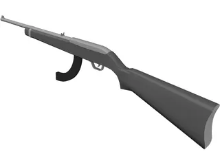 Ruger Rifle 3D Model preview