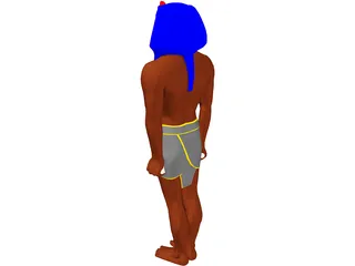 Egyptian Statue 3D Model preview