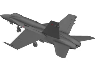 F-18A 3D Model preview