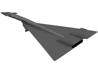North American XB-70 Valkyrie 3D Model preview