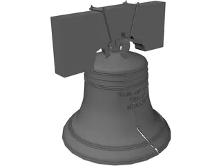 Liberty Bell 3D Model preview