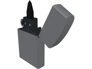 Zippo Lighter 3D Model preview