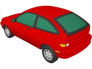 Ford Aspire (1995) 3D Model preview