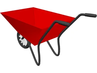 Wheelbarrow 3D Model preview